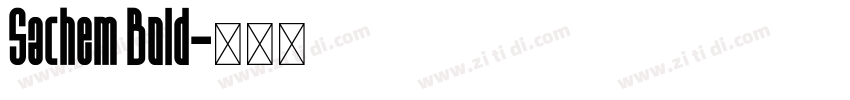 Sachem Bold字体转换